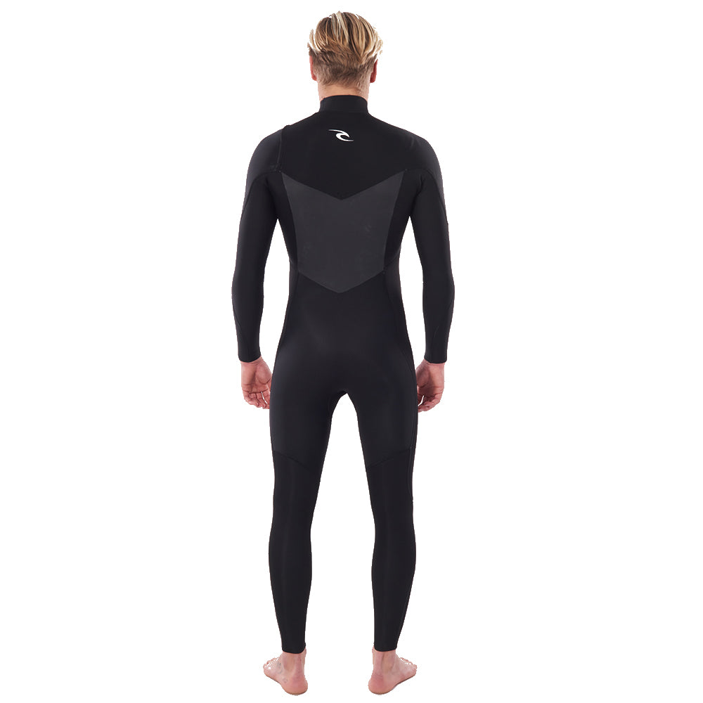 Rip Curl Dawn Patrol 3/2mm Chest Zip Summer Wetsuit  - Black