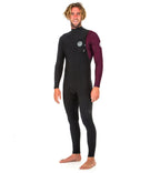 Rip Curl E Bomb Pro 3/2 Zip Free Full Wetsuit  - Maroon
