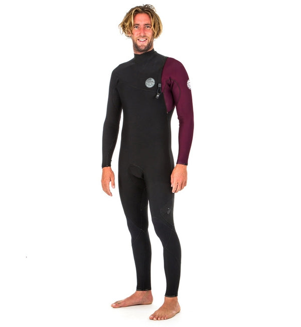Rip Curl E Bomb Pro 3/2 Zip Free Full Wetsuit  - Maroon