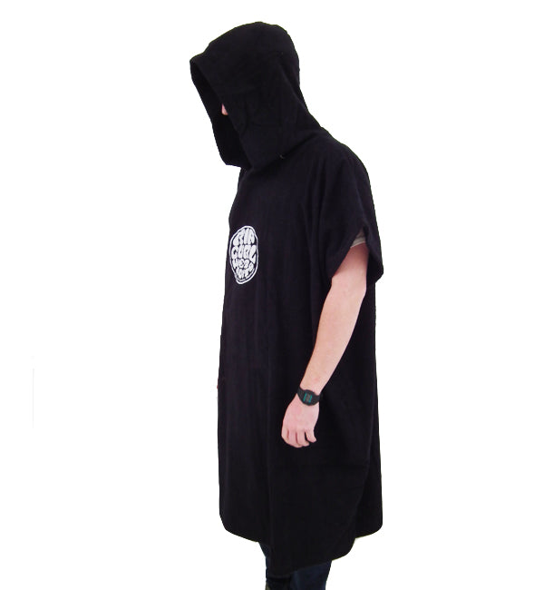 Rip Curl Wettie Black Hooded Changing Towel