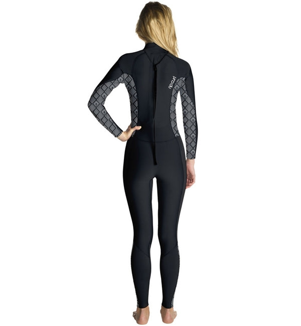 Rip Curl Womens Dawn Patrol 4/3 GBs BZ Wetsuit - Black/white