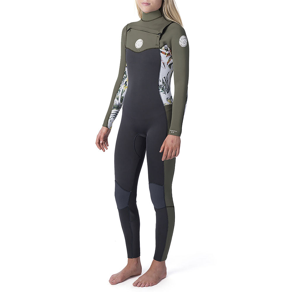 Rip Curl Womens Dawn Patrol 3/2mm Chest Zip Full Wetsuit