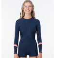 RipCurl Womens GBomb 1mm Madison Boyleg LongSleeve Shortie-Stripe