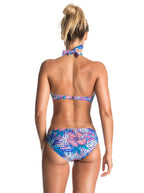 Roxy Mix Blossom Halter/70's Pant Bikini - Royal Blue Beyond Love