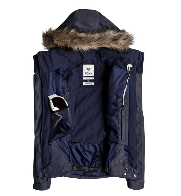 Roxy Jet Ski Solid Snow Jacket Navy