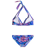 Roxy Mix Blossom Halter/70's Pant Bikini - Royal Blue Beyond Love