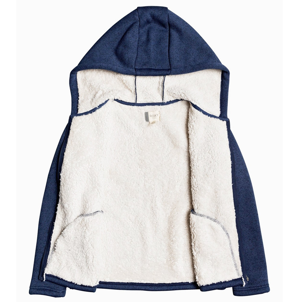 Roxy Girls Super Cosy RG Zipped Sherpa Lined Hoodie