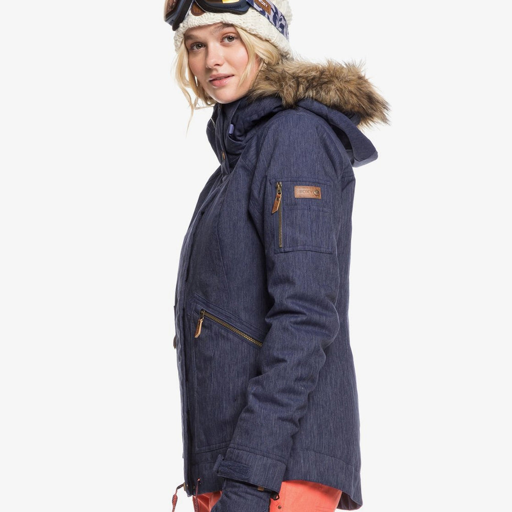 Denim snowboard jacket shop