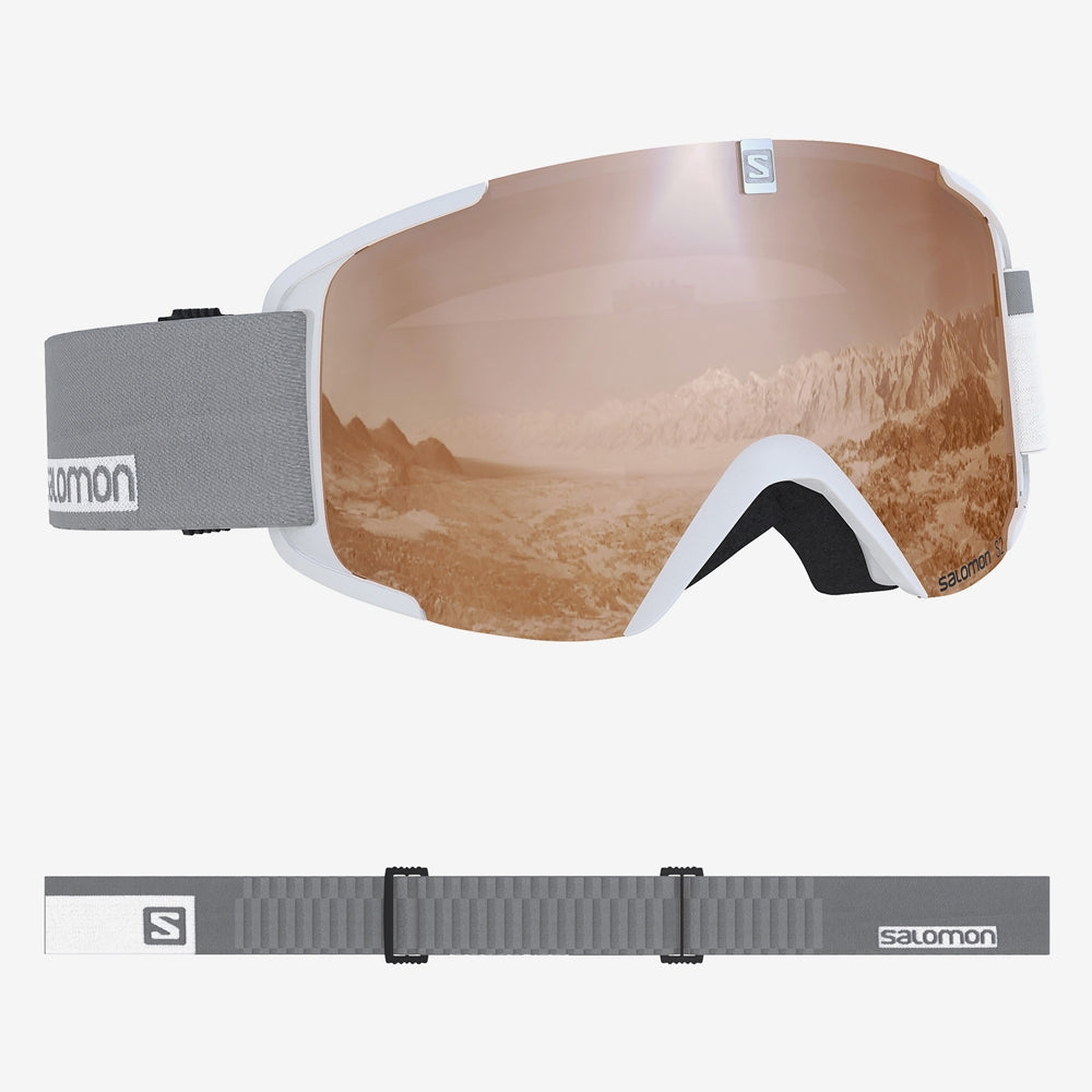Kakadu Begrænsninger semester Salomon XView Snowboard/Ski Goggles - White/Solar Bronze – boardridersguide