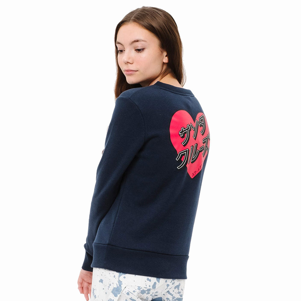 Santa Cruz Womens Japanese Heart Crew Sweatshirt