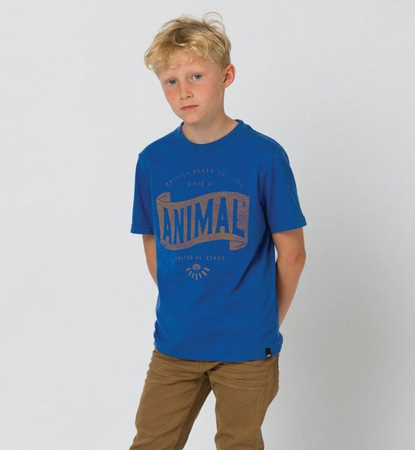 Animal Boys Scroll Short Sleeved T Shirt