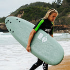 Softtech Bomber II 5'10 Surfboard - Smoke Green/White