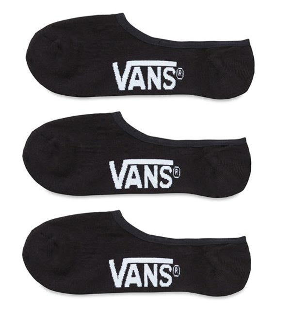 Vans Super No Show 3 Pack Socks - UK 8.5 to 12