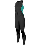 O'Neill Womens Reactor 2 1.5mm Sleeveless Full Wetsuit-Black/Aqua