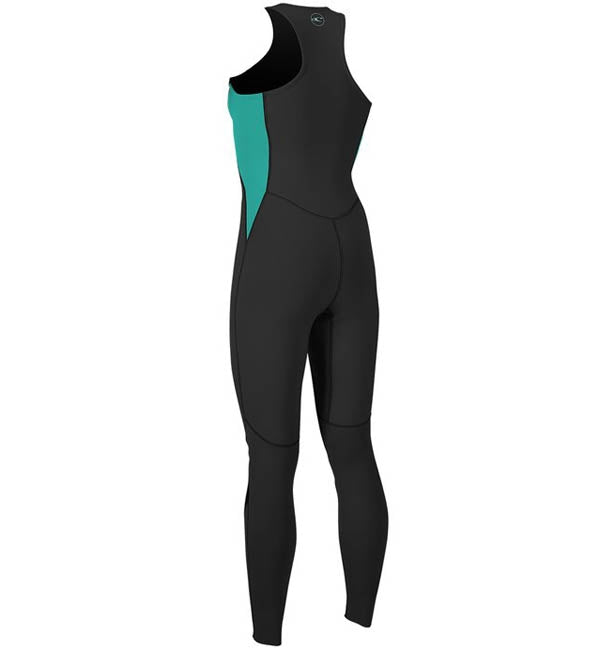 O'Neill Womens Reactor 2 1.5mm Sleeveless Full Wetsuit-Black/Aqua