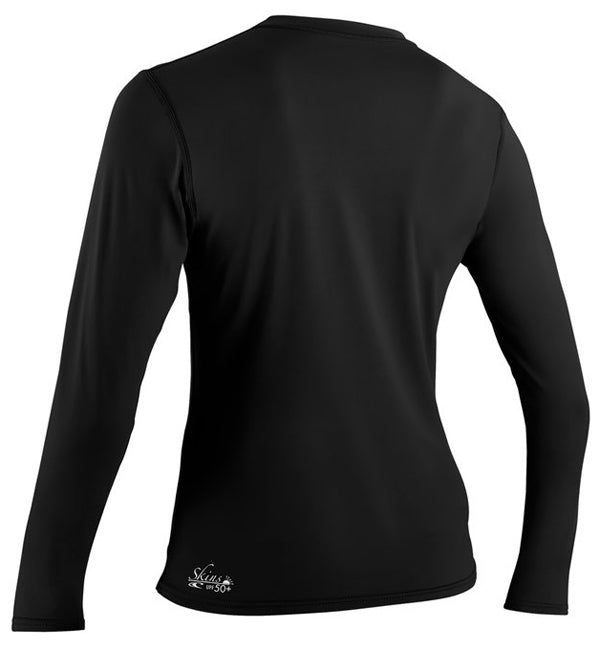 O'Neill Womens Basic Skins Long Sleeved Sun Shirt - Black