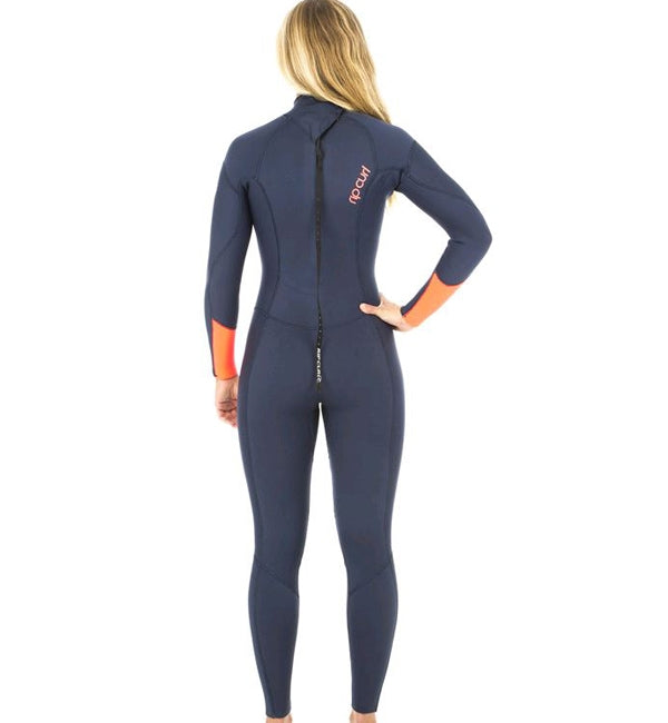 Rip Curl Womens Dawn Patrol 5/3 GB Back Zip Full Wetsuit - Navy