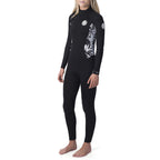 Rip Curl Womens Dawn Patrol 3/2mm Back Zip Wetsuit - Black/Black