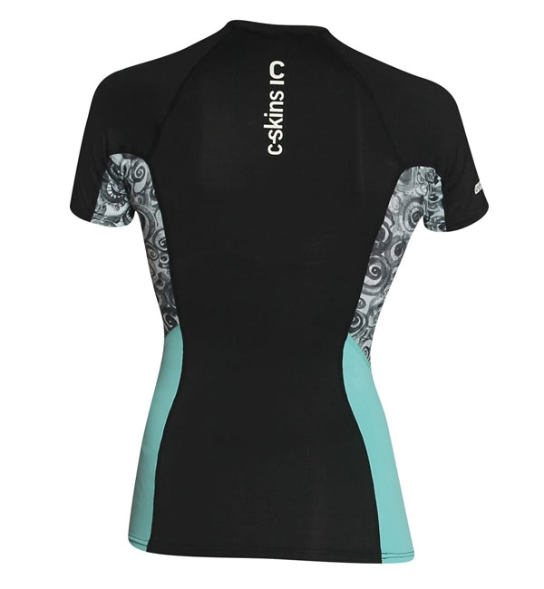 C-Skins Womens Short Sleeved Solace Crew Neck Rash Vest