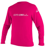 O'Neill Youth Basic Skins Long Sleeved Sun Shirt - Watermelon