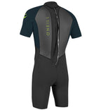 O'Neill Youth Reactor 2 2mm Back Zip Shortie Wetsuit  - Black/Slate