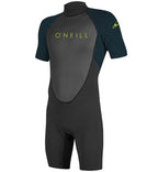 O'Neill Youth Reactor 2 2mm Back Zip Shortie Wetsuit  - Black/Slate