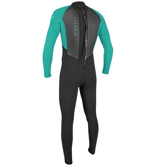 O'Neill Youth Reactor 2 3/2 Back Zip Full Wetsuit  - Black/Light