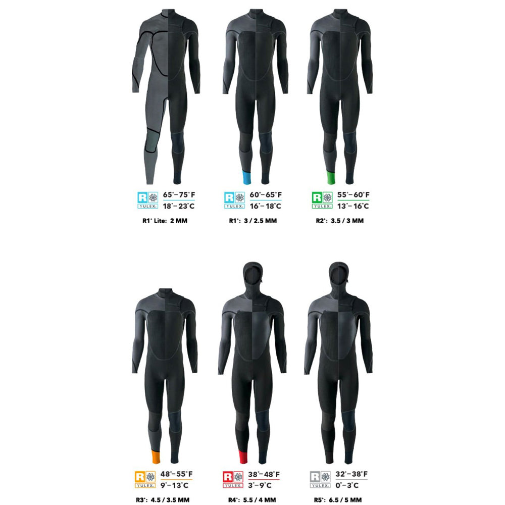 Patagonia R1 Yulex Front Zip Full Wetsuit  - Black