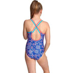 Zoggs Enchanted Crossback Multi Junior Swimsuit